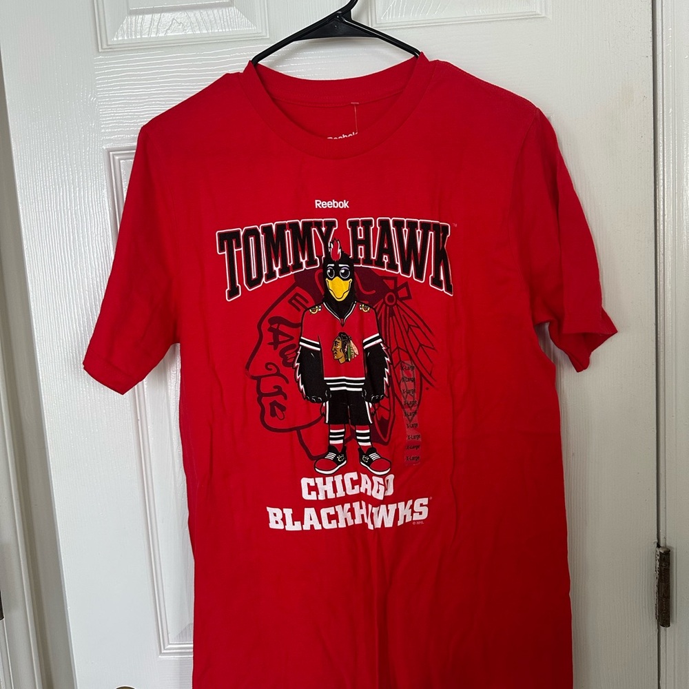 Reebok Red Tommy Hawk Graphic Tee
